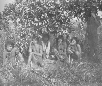 Nambikwara-indianer i delstaten Matto Grosso, pacificerade av överste Rondon, men ännu inte helt dr. av Unbekannt