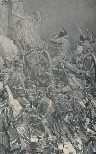 Napoleon...når klostret vid toppen av Guadarramabergen, 1808, 1896. av Unbekannt