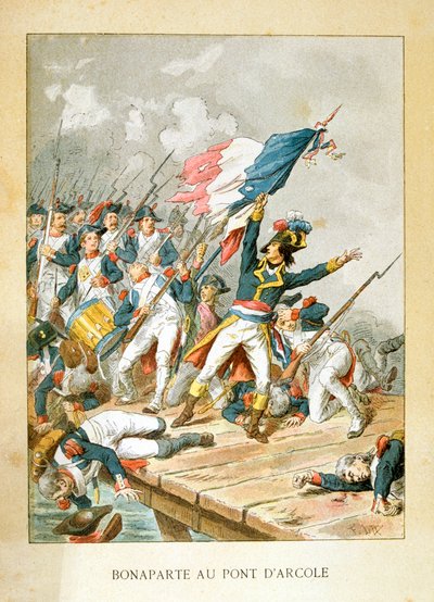 Napoleon vid Arcolabron, 15 november 1796 av Unbekannt