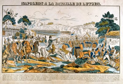 Napoleon i slaget vid Lutzen den 2 maj 1813 av Unbekannt