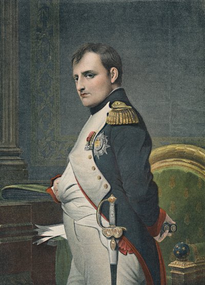 Napoleon i hans studie, c1800, 1896 av Unbekannt