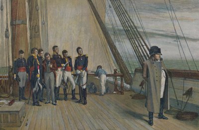 Napoleon ombord på H.M.S. Bellerophon, juli 1815, 1896. av Unbekannt