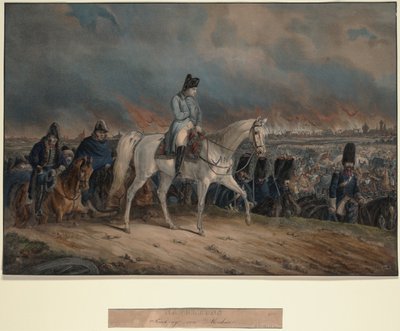 Napoleons reträtt från Moskva, 1847 av Unbekannt