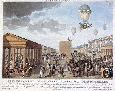 Napoleons kröningsfirande, 3 december 1804 av Unbekannt