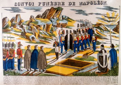 Napoleons begravningscortege, St Helena, 1821 1826 av Unbekannt