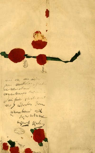 Napoleons kommer, 16 april 1821, 1921. av Unbekannt