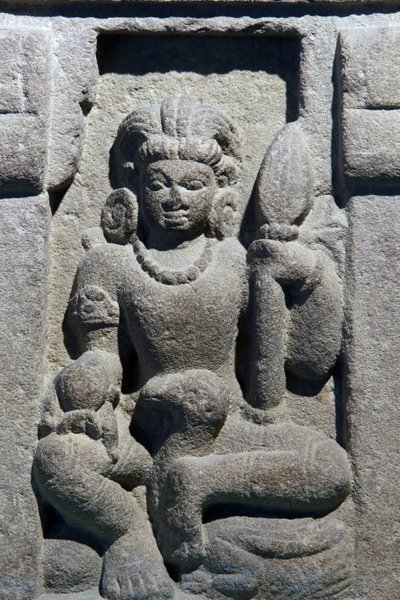 Indiens nationalmuseum, Delhi. Karttikeya. Gupta, 600-talet e.Kr., Varanasi (Uttar Pradesh). Sten. Detalj. Indien. av Unbekannt