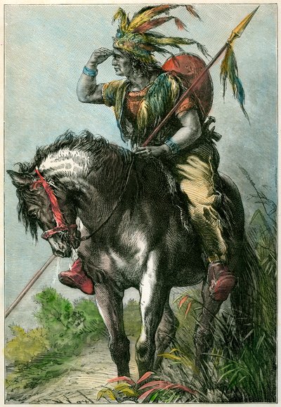 Indianscout, c1870 av Unbekannt