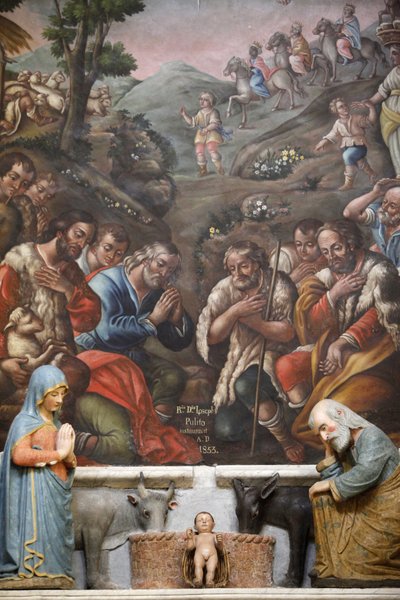 Julkrubba i Basilica di San Martino, Martina Franca, Apulien, Martina Franca, Italien av Unbekannt