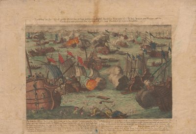 Sjöstrid mellan den ryska och ottomanska flottan i Svarta havet den 28 och 29 juni 1788, 1788. av Unbekannt