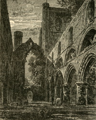 Dunkeld-katedralens långhus, 1898. av Unbekannt