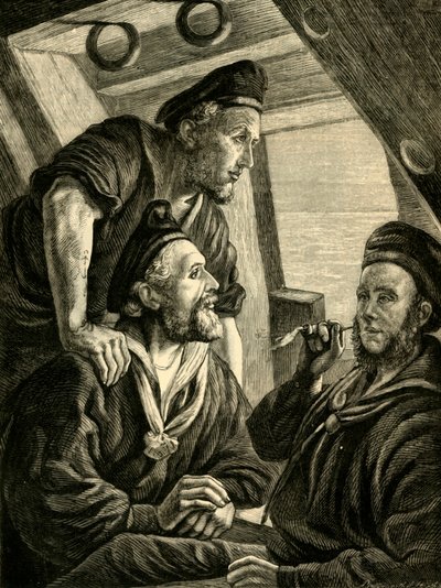 Närmar sig hem, 1881. av Unbekannt