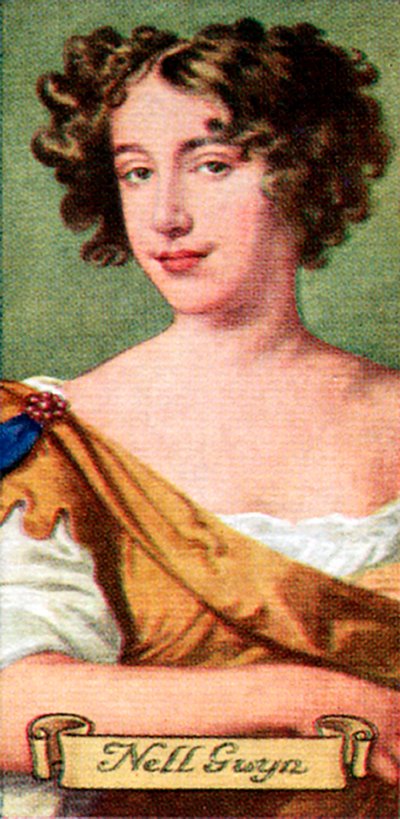 Nell Gwyn, hämtat från en serie cigarettkort, 1935 av Unbekannt