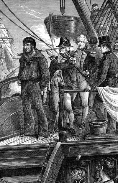 Nelson och signalen, Slaget vid Köpenhamn, 1801 av Unbekannt