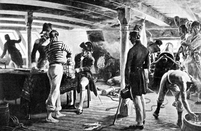 Nelson beseglade sitt historiska budskap i Köpenhamn 1801 av Unbekannt