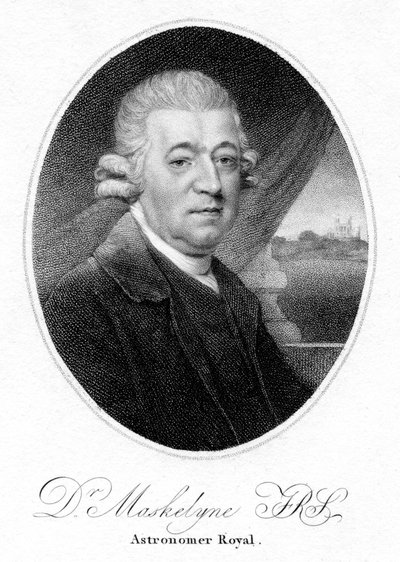Nevil Maskelyne, engelsk astronom, 1804 av Unbekannt