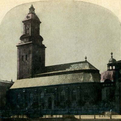 Nya kyrkan, Bergen, Norge, ca 1900. av Unbekannt