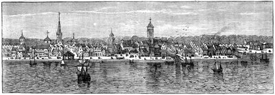 New York i mitten av 1700-talet, c1880 av Unbekannt