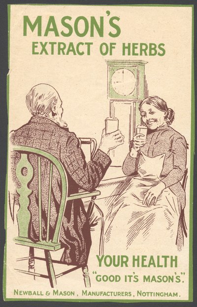 Newball och Mason Extract of Herbs, 1890-talet av Unbekannt