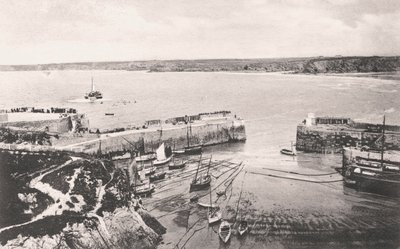 Newquay hamn, Newquay, Cornwall, 1908 av Unbekannt