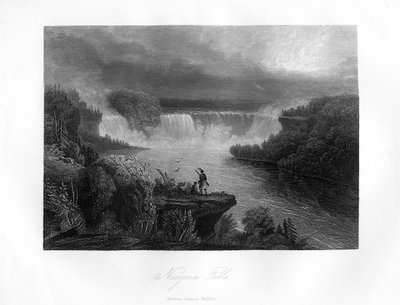 Niagarafallen, 1855 av Unbekannt