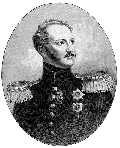 Nicholas I 1796-1855, tsar av Ryssland i militäruniform av Unbekannt
