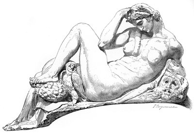 Natt från Julian de Medicis grav, San Lorenzo Basilica, Florens, Italien, 1882 av Unbekannt