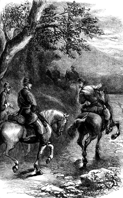 Nattmarsch på Harpers Ferry, Virginia, c1861 c1880 av Unbekannt