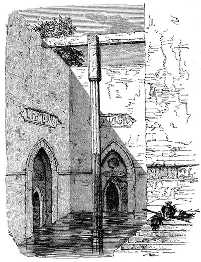 Nilometer på ön Roda, Kairo, Egypten, c1895 av Unbekannt