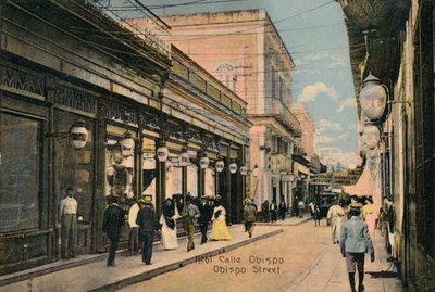 Nr 61. Biskopsgatan. Bishop Street, Havanna, Kuba, c1910 av Unbekannt
