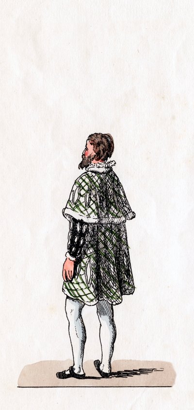 Adelsman, kostymdesign för Shakespeares pjäs, Henry VIII, 1800-talet av Unbekannt