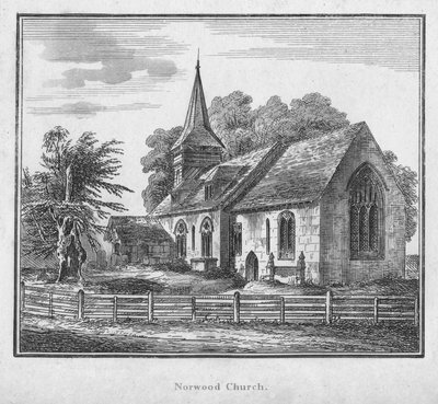 Norwood Church, c1792 av Unbekannt