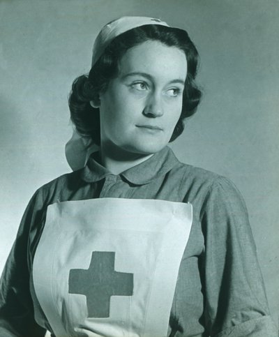 Sjuksköterska, ca 1940-talet. av Unbekannt