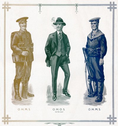 O.H.M.S, O.H.O.S. på egen hand, O.H.M.S., 1916 av Unbekannt