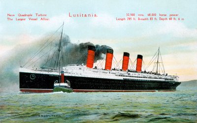 Oceanliner RMS Lusitania, 1900-talet av Unbekannt
