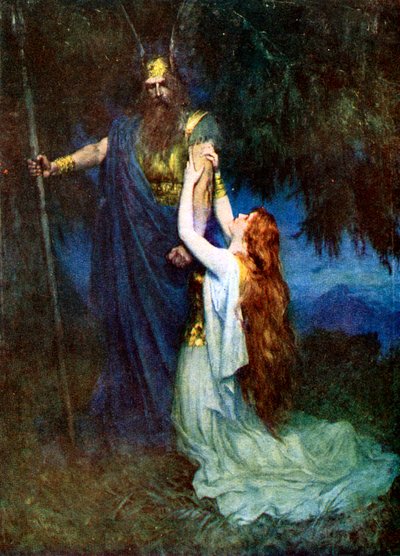 Odin och Brunhilde av Unbekannt
