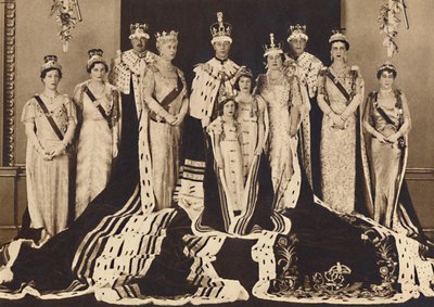 Officiell kröningsgrupp, 1937 av Unbekannt