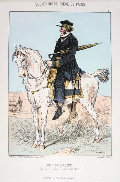Sjöofficer, belägringen av Paris, 1870-1871 av Unbekannt