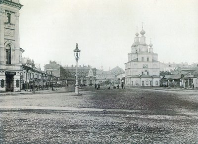 Okhotny Ryad Hunting Row, Moskva, Ryssland 1880-talet av Unbekannt