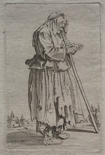 Gammal tiggarkvinna, 1600-tal. av Unbekannt