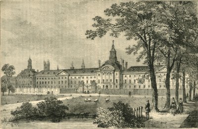 Old Bethlehem Hospital, Moorfields omkring 1750, c1872. av Unbekannt