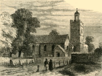 Old Camberwell Church 1750, c1878. av Unbekannt