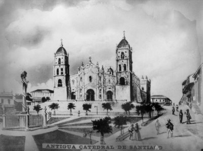 Gamla katedralen i Santiago de Cuba, 1523, 1920-talet av Unbekannt