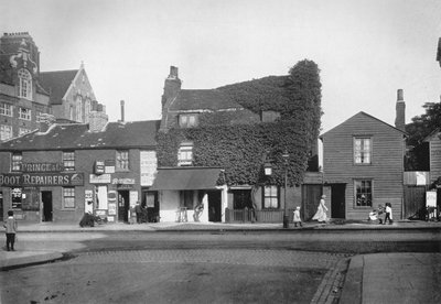 Gamla stugor i Merton Road, Tooting, c1890, 1912 av Unbekannt