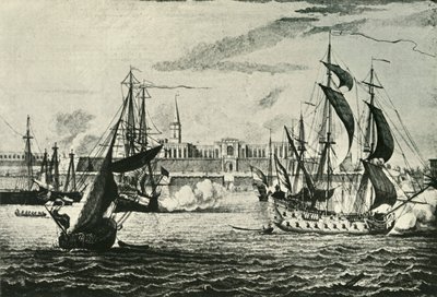 Gamla Fort William, från floden 1736, 1925. av Unbekannt