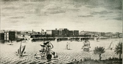 Gamla Fort William, från floden, 1754, 1925. av Unbekannt
