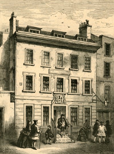Old House Still Standing in Bolt Court, 1897. av Unbekannt