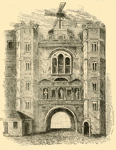 Old Newgate, c1760, c1872. av Unbekannt