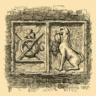 Gamla tecken på hunden och ankan., c1878. av Unbekannt