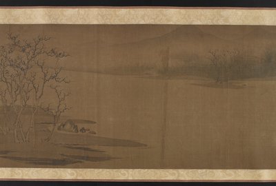Gamla träd och kalla kråkor, i stil med Zhao Danian, Yuan eller Ming dynastin, 1300-talet. av Unbekannt